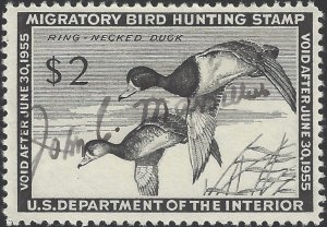 US Scott #RW21 Used Fine 1954 US Federal Duck Stamp