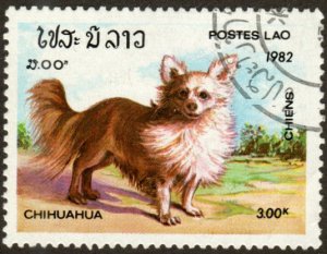 Laos 409 - Cto - 3k Chihuahua (1982) (cv $0.55)