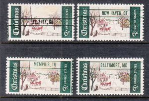 US 1384 Christmas Precancels MNH VF