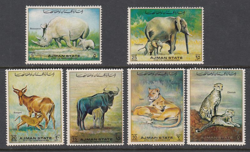 Ajman MI 1405-1410 Animals MNH VF