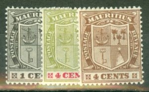 ID: Mauritius 161-178 mint CV $70.95; scan shows only a few