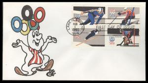 #1795-98 Winter Olympics Ellis FDC