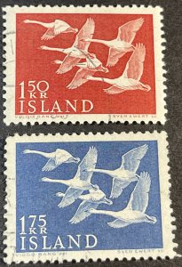 ICELAND # 298-299-USED---COMPLETE SET----1956