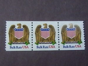 U.S.# 2602-MNH---COIL TRIPLET---BULK RATE---EAGLE & SHIELD-1991-93