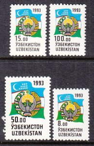 Uzbekistan 30-34 MNH VF