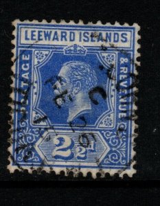 LEEWARD ISLANDS SG50a 1914 2½d DEEP BRIGHT BLUE FINE USED