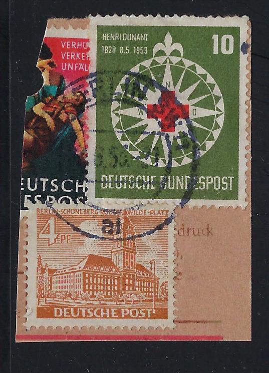 Germany Bund Scott # 696 + 9N43, used, opp