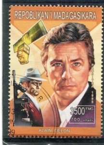 Malagasy 1999 ALAIN DELON French Actor 1 value Perforated Fine Used