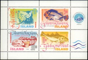 Iceland #856-859a, Complete Set(5), 1998, Fish, Marine Life, Never Hinged