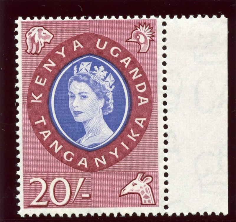 K.U.T. 1960 QEII 20s violet-blue & lake superb MNH. SG 198. Sc 135.