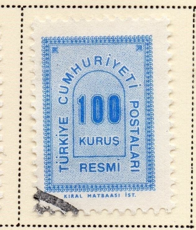 Turkey 1963 Early Issue Fine Used 100k. 086058