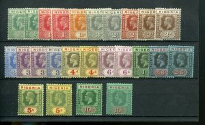 NIGERIA SCOTT #18/32 18a/32a  MINT  HINGED--SCOTT VALUE $459.00