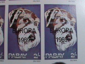 ​PABAY-1969-EUROPA-EMERGENCY STRIKE POST IMPERF  MNH- SHEET VF