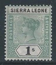 Sierra Leone #43 MH 1sh Queen Victoria