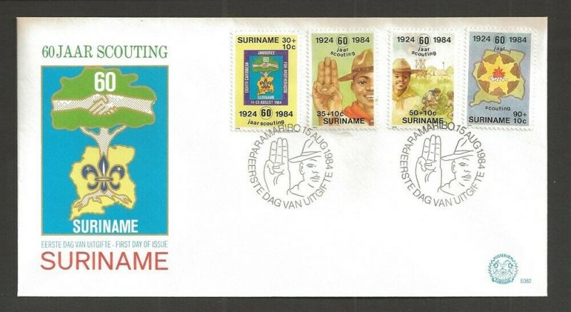 1984 Surinam 60th anniversary Boy Scouts FDC