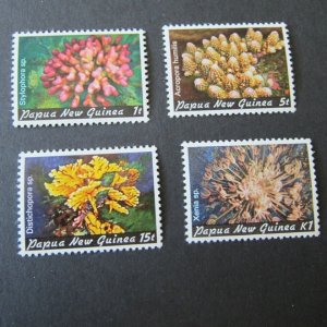 Papua New Guinea Sc 566-569 Marine Life set MH