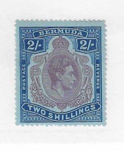 Bermuda Sc #123a  2sh  perf 14  LH VF