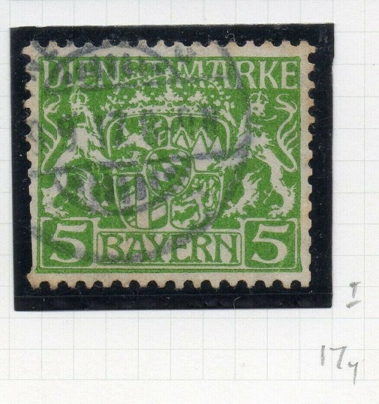 Bayern 1916 Official Early Issue Fine Used 5M. NW-10785