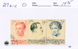 LUXEMBOURG  217A-C  USED