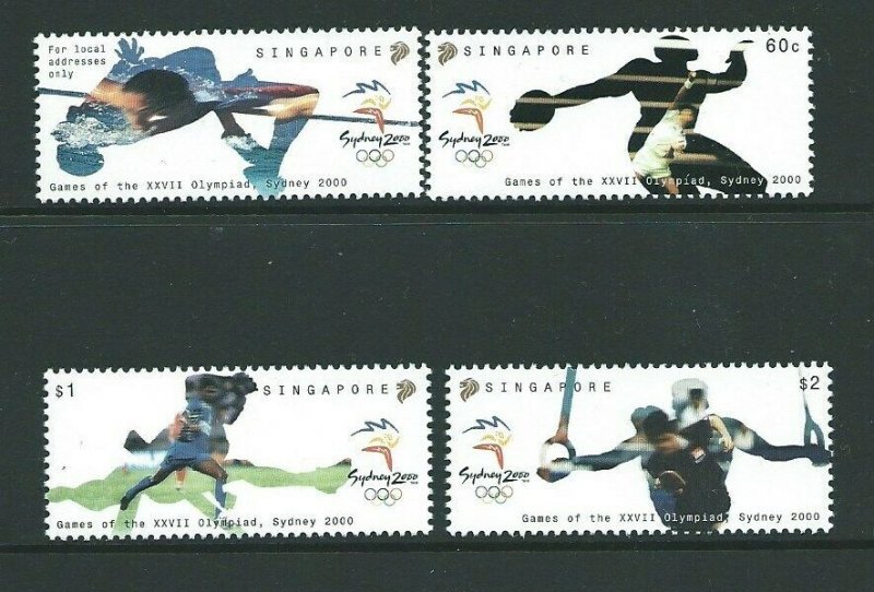 SINGAPORE SG1065/8 2000 OLYMPIC GAMES MNH