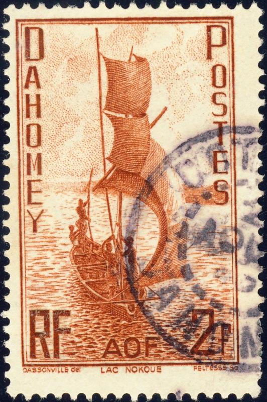 DAHOMEY - 1941 - Yv.136 / Mi.141 2fr rouge-brun - Oblitéré TB