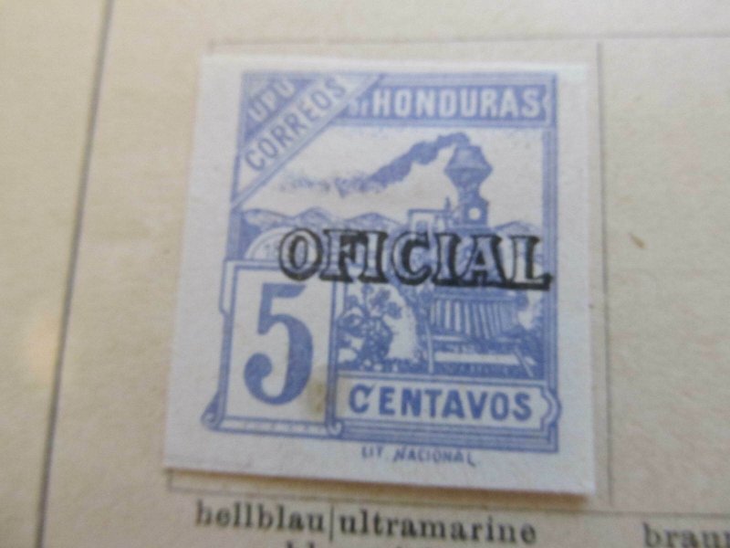 Honduras 1898-99 5c fine mng official stamp A11P12F35