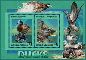 Antigua and Barbuda - 2015 Ducks Souvenir Sheet - MNH