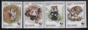 Bulgaria 3831-34 Wild Animals Mint NH