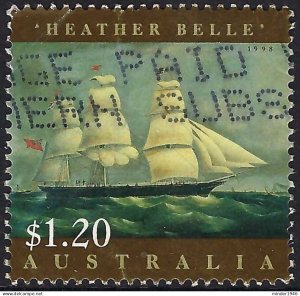 AUSTRALIA 1998 $1.20 Multicoloured, Sailing Ships-Heather Belle SG1730 Used