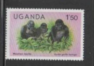 UGANDA #285 1979 1.50sh MOUNTAIN GORILLAS MINT VF NH O.G