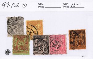 FRANCE  97-102  USED