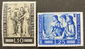 Italy 1955 #702-3, Fra Angelico, MNH.