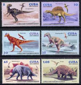 Cuba 2006 Prehistoric Animals perf set of 6 unmounted min...