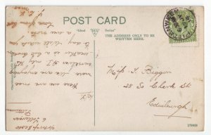 Z535 Jlstamps 1914 stamped postcard pittenweem harbor coastal town view scotland