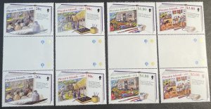 PITCAIRN ISLAND # 496-499--MINT NEVER/HINGED--COMPLETE SET OF GUTTER PAIRS--1999