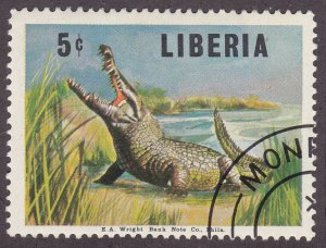 Liberia 453 Crocodile 1966