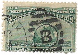 United States 1893 - U - Scott #232 *