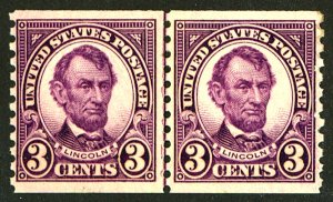 U.S. #600 MINT PAIR OG LH