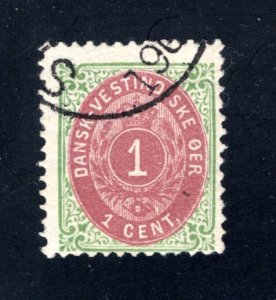 Danish West Indies #5e,  F/VF,  Used  CV $32.50 ....1630005