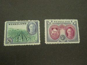 Nyasaland 1945 Sc 78,79 MH