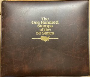 100 STAMPS OF 50 STATES CMPLT SET 50 BIRDS/FLOWERS IN ALBUM & 50 STATES STAMPS *