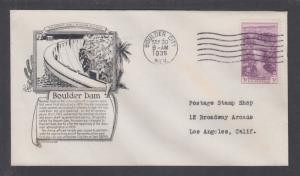 US Planty 774-20 FDC.1935 3c Boulder Dam, C.S. Anderson cachet