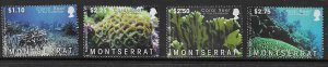 MONTSERRAT SG1430/3 2009 CORAL REEF OF THE CARIBBEAN MNH