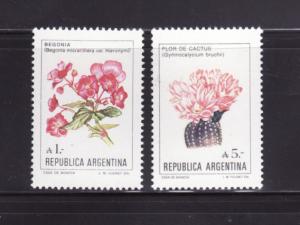 Argentina 1524, 1526 MNH Flowers (C)