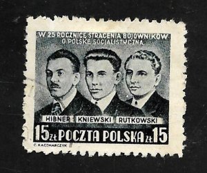 Poland 1950 - U - Scott #485