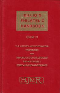 Billig's Vol 31-32, US County & Postmaster Postmarks, Foreign Cancellations, ++