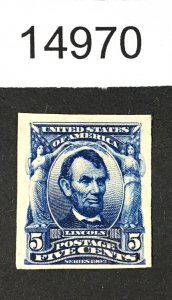 MOMEN: US STAMPS # 315 MINT OG H IMPERF LOT #14970