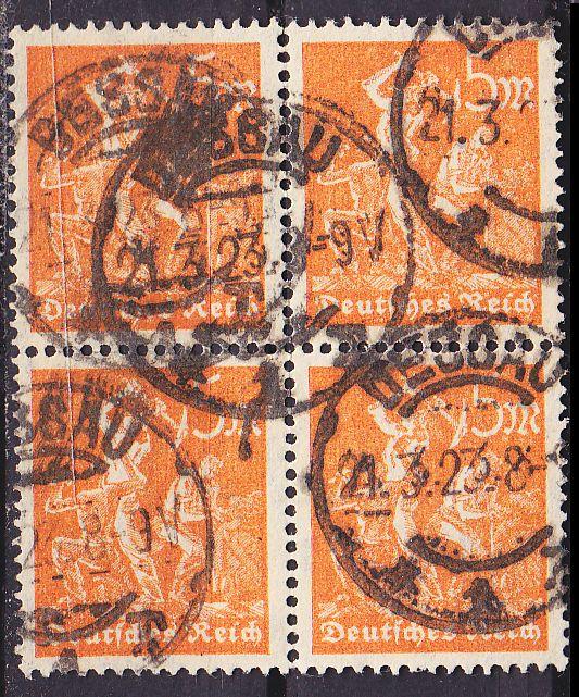 GERMANY REICH [1922] MiNr 0238 ( O/used ) [02] 4er