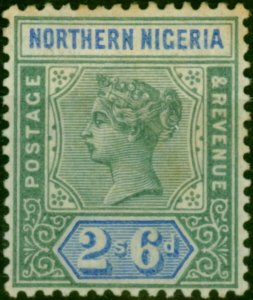 Northern Nigeria 1900 2s6d Green & Ultramarine SG8 Good MM