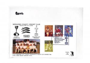 BD146 1980 GB Middlesex County Cricket Club FDC Cover PTS